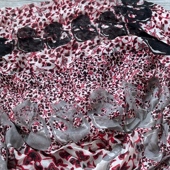 Zadig &Voltaire Accessory Scarf Red/Black/Gray - Picture 4 of 12